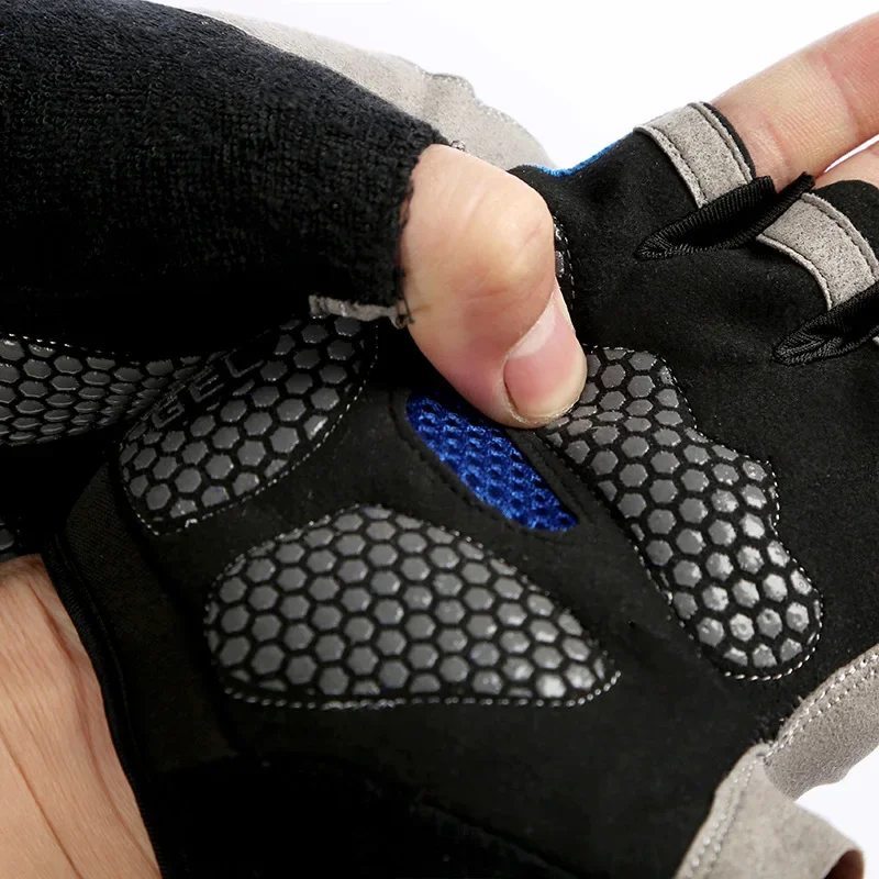 anti slip half finger fitness gloves – breathable shock absorbing gloves for gym, cycling & crossfit