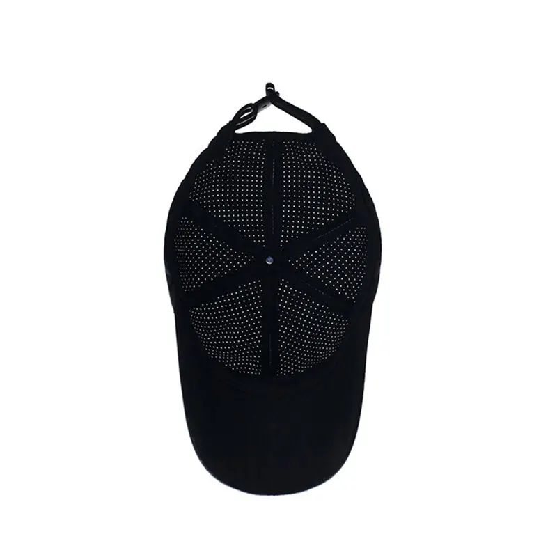 breathable mesh baseball cap – solid color sun protection hat for men & women