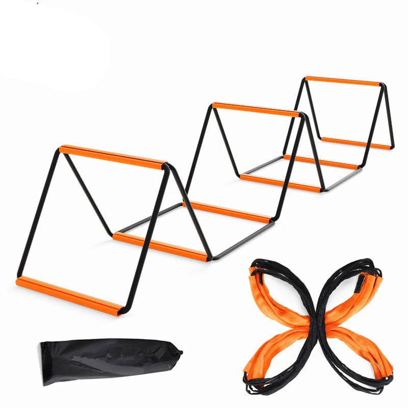 foldable agility speed ladder – football & soccer footwork training set with carry bag for kids & adults
