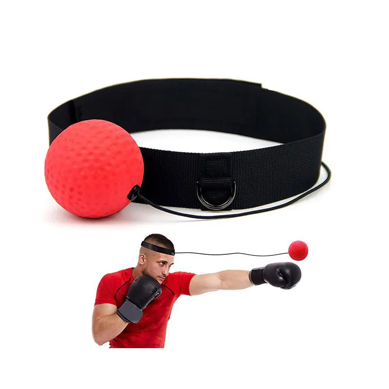 boxing reflex ball – head mounted reaction training ball for speed & coordination