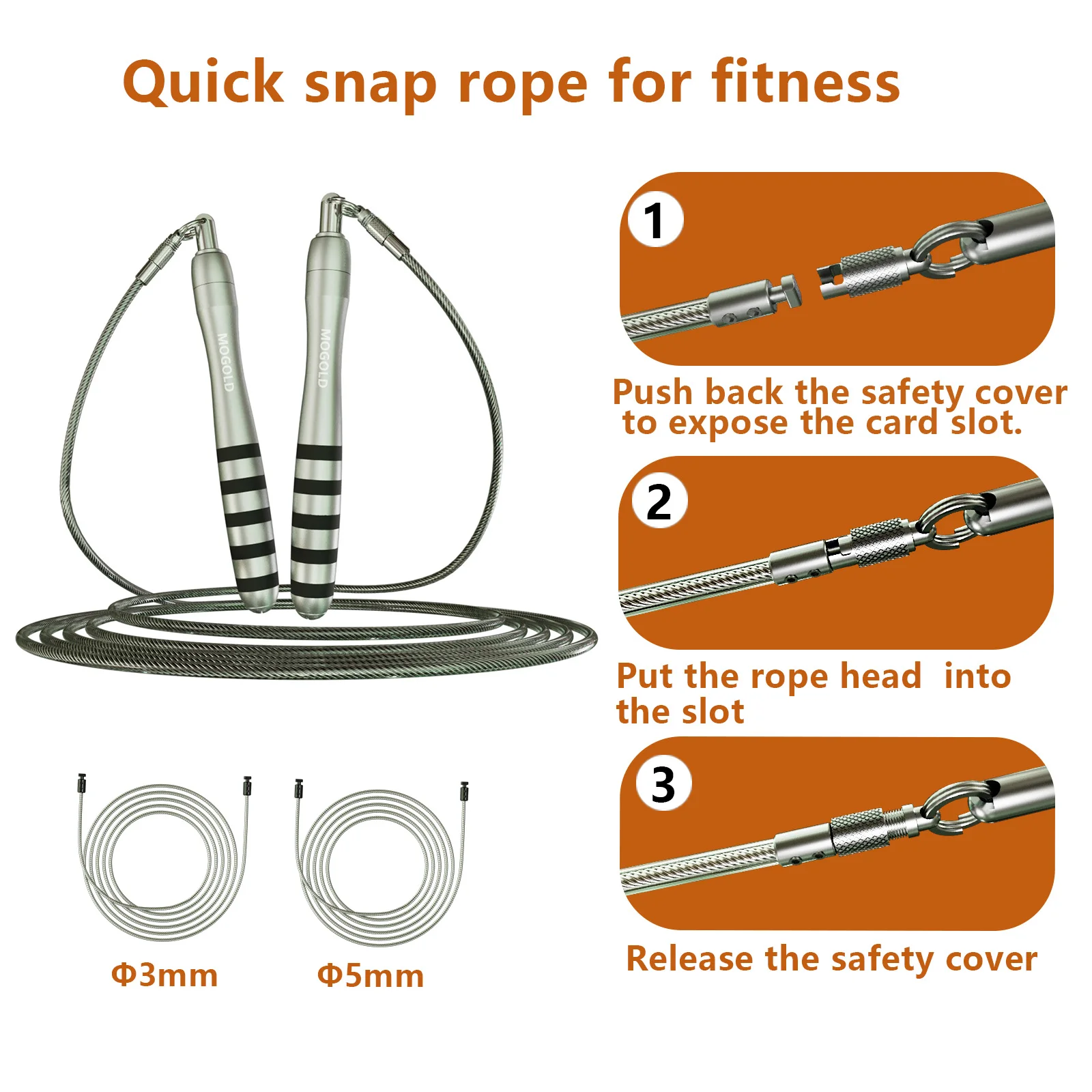 crossfit steel wire speed jump rope – durable fitness rope for home gym & weight loss training