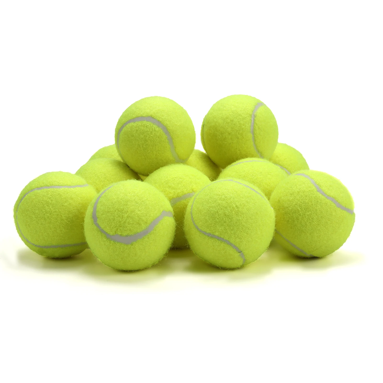 6pcs tennis balls with mesh bag – training balls for beginners, tennis practice & pet play