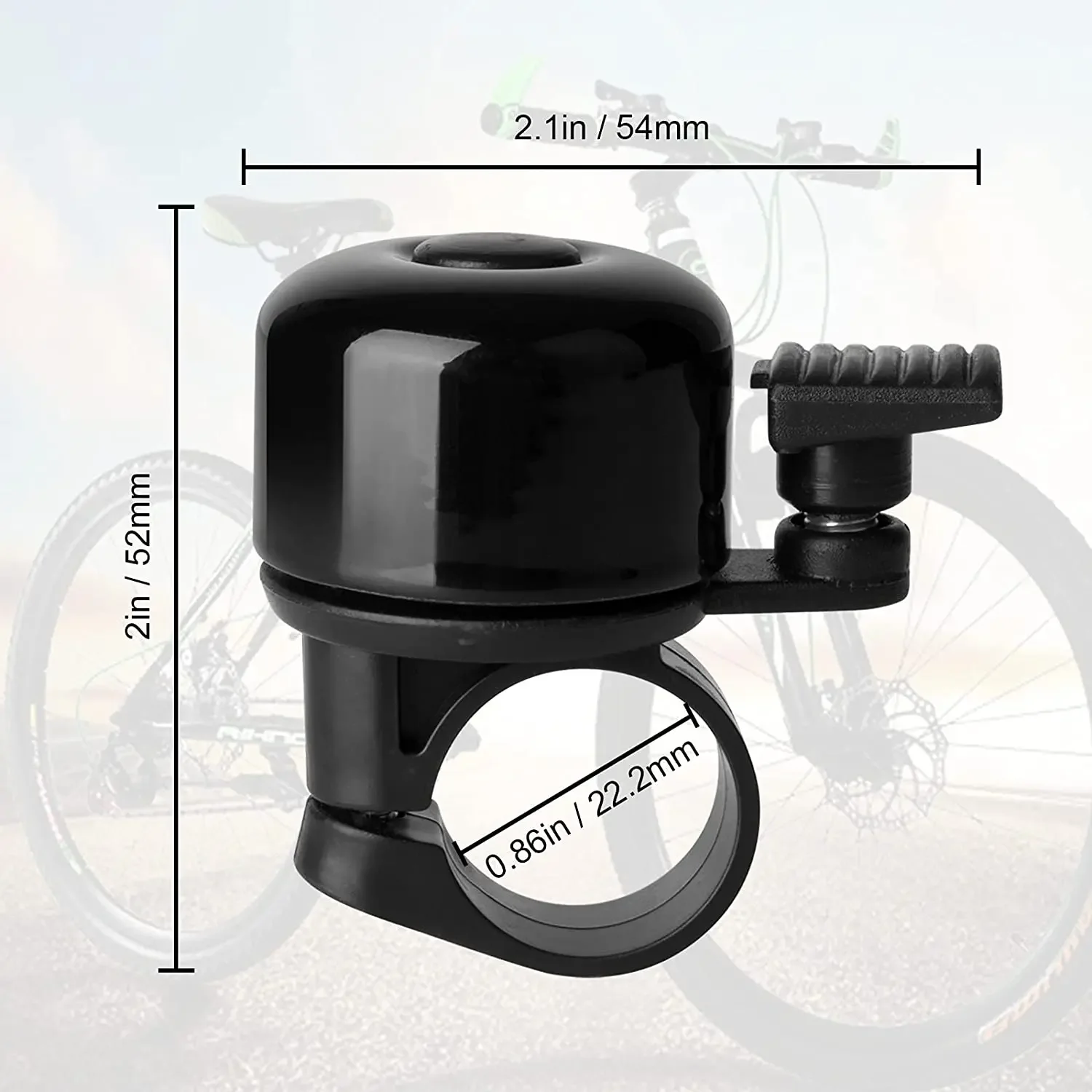 alloy bike bell – loud handlebar bell for mountain & road bikes