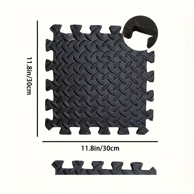 16pcs foam gym floor mats – non slip interlocking exercise & yoga flooring