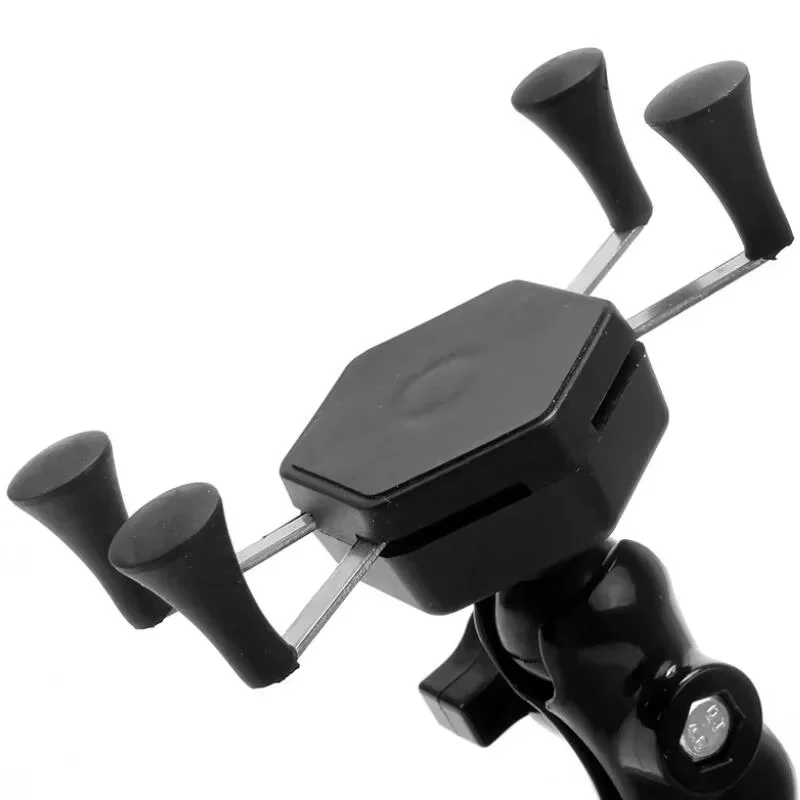 360° adjustable motorcycle & bike phone mount – universal mirror holder for 4.7–6.7" smartphones