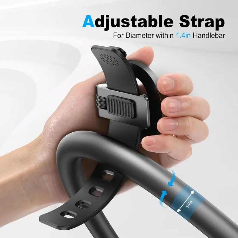 universal magnetic silicone phone holder – adjustable hands free mount for cycling, hiking & outdoor activities