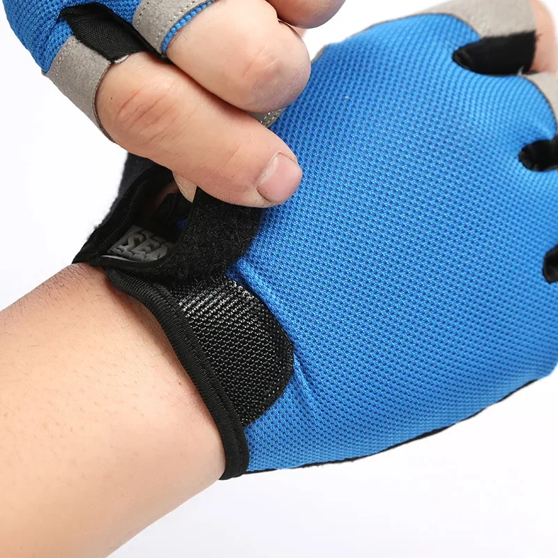 anti slip half finger fitness gloves – breathable shock absorbing gloves for gym, cycling & crossfit