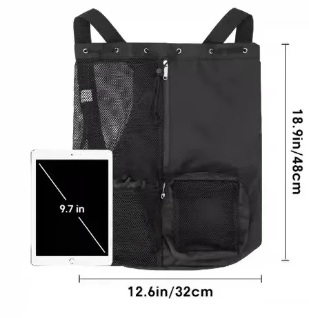 45l mesh swim backpack – fast drying with leakproof wet pocket & dry/wet compartments