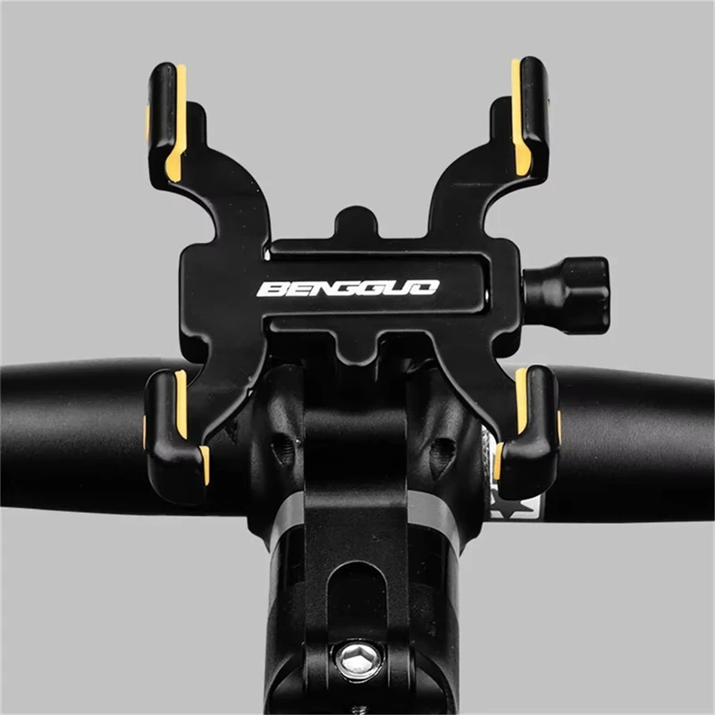 aluminium alloy bike phone holder – 360° rotating adjustable handlebar mount