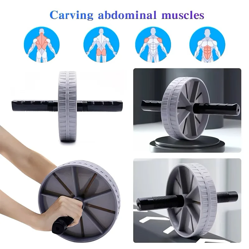 1pc silent ab roller wheel – core & abdominal exercise equipment for home fitness