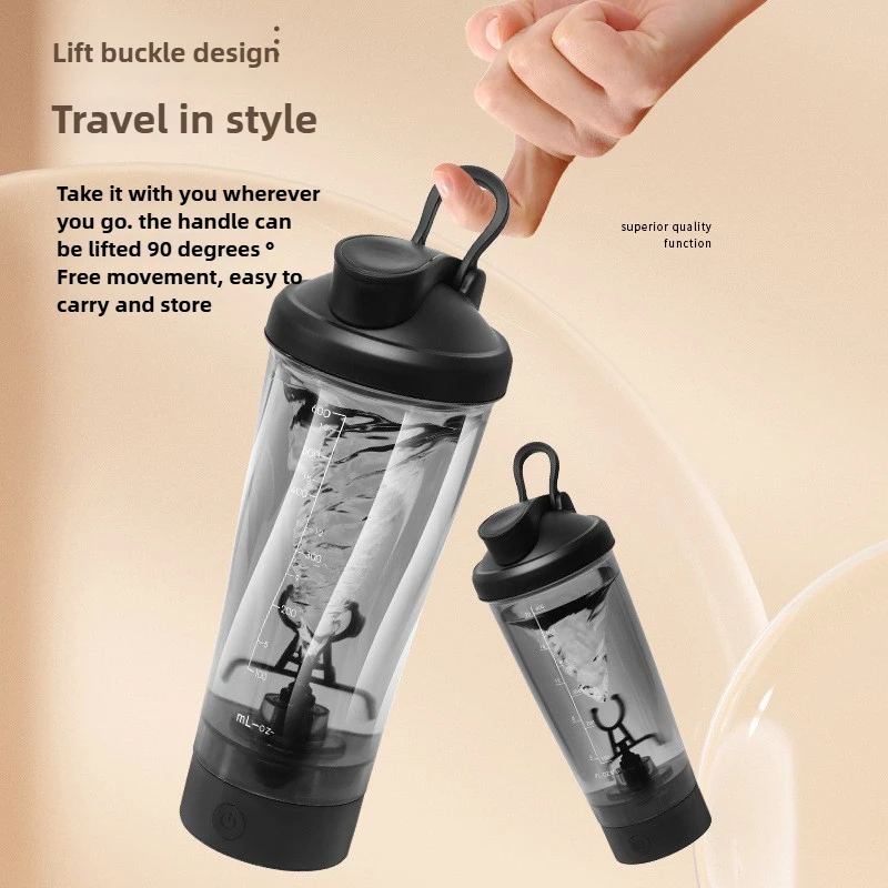 usb rechargeable electric protein shaker cup – bpa free portable mixer bottle