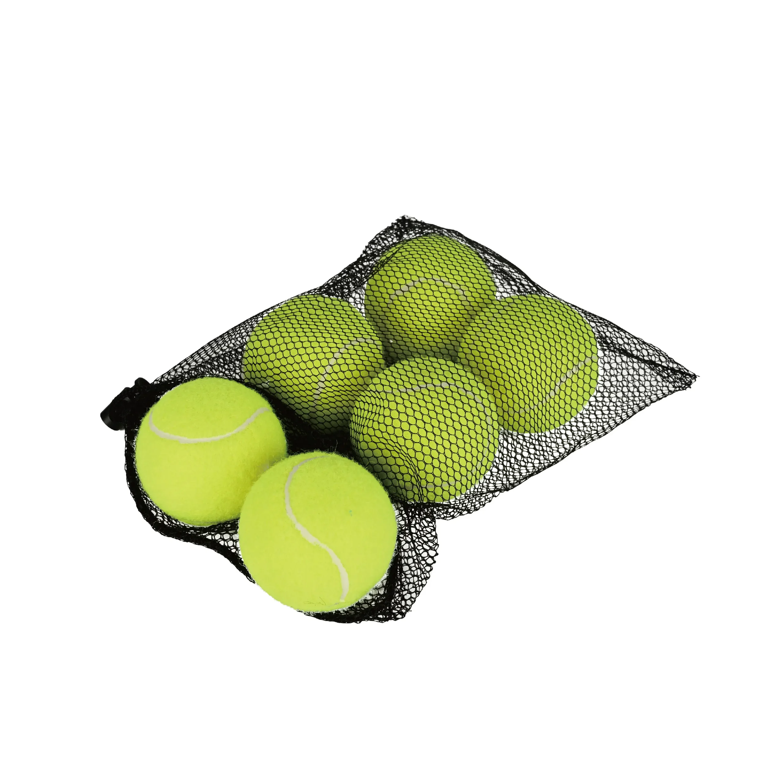 6pcs tennis balls with mesh bag – training balls for beginners, tennis practice & pet play
