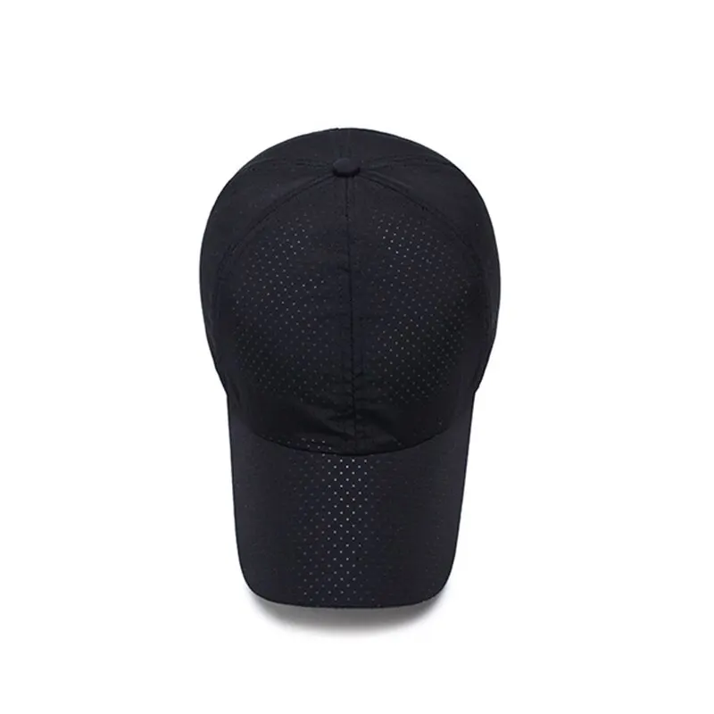breathable mesh baseball cap – solid color sun protection hat for men & women