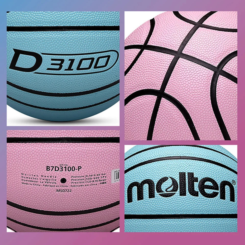 molten size 5 pu basketball – wear resistant indoor & outdoor match ball