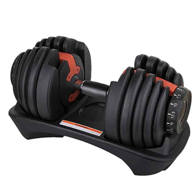 24kg adjustable dumbbell set with ergonomic grip – home gym strength training equipment