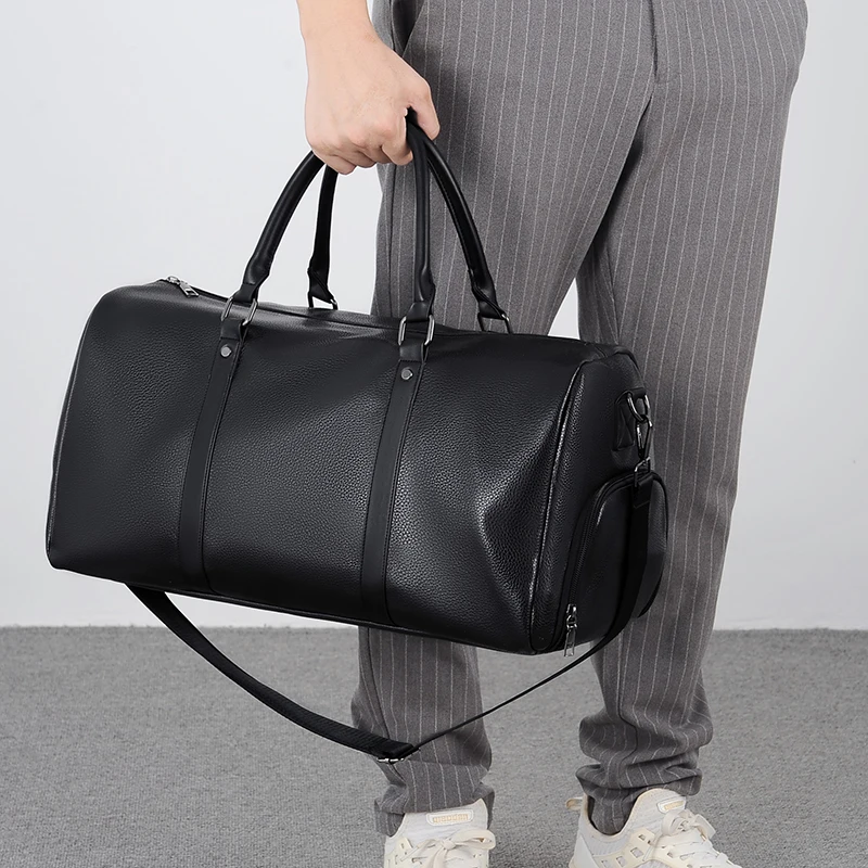 large capacity gym travel duffle bag – unisex weekender bag with shoe compartment