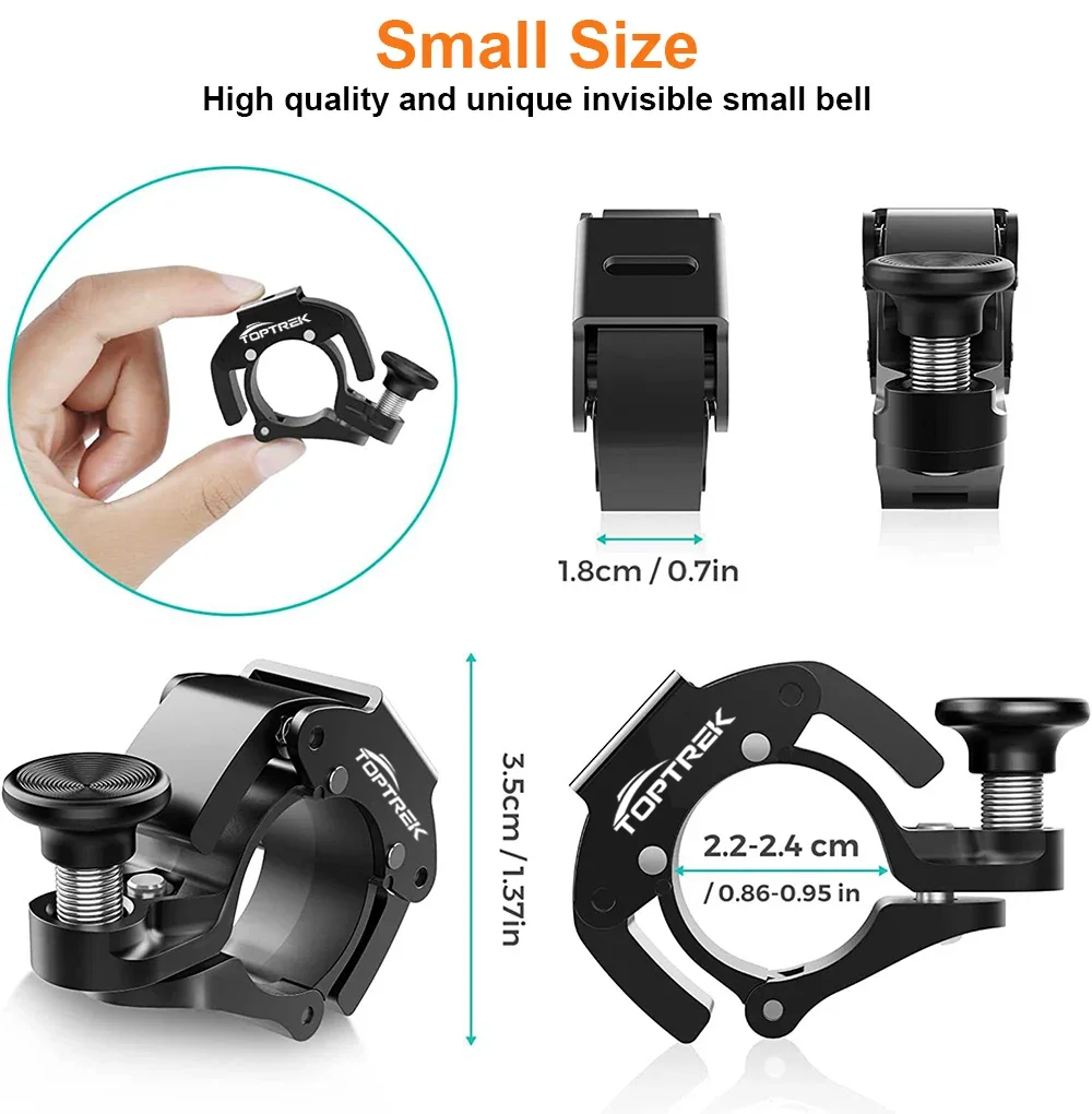 stainless steel bike bell – crisp loud sound handlebar bell for mtb & road bikes