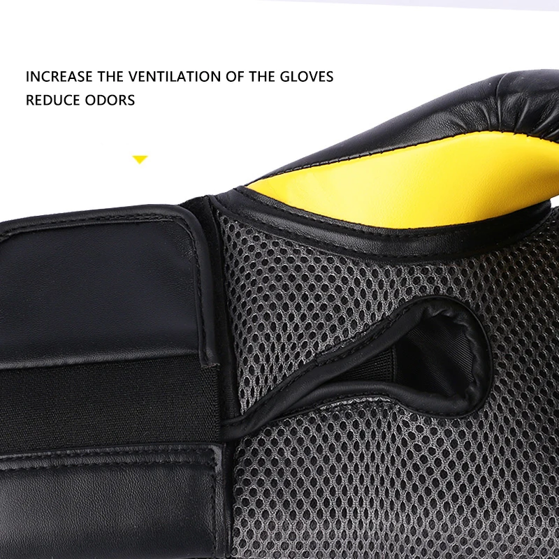 12oz boxing gloves – breathable thick padded training gloves for boxing, muay thai & sanda