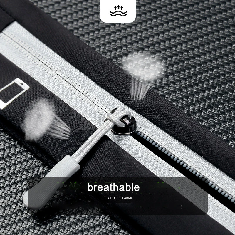 waterproof running belt waist bag – hidden phone pouch for men & women