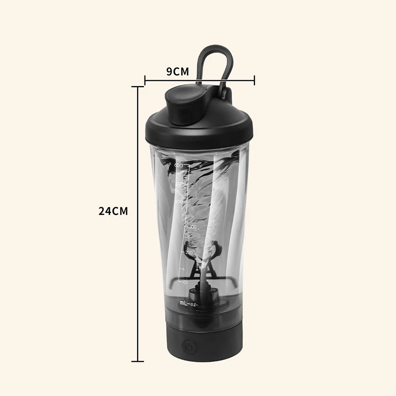 usb rechargeable electric protein shaker cup – bpa free portable mixer bottle