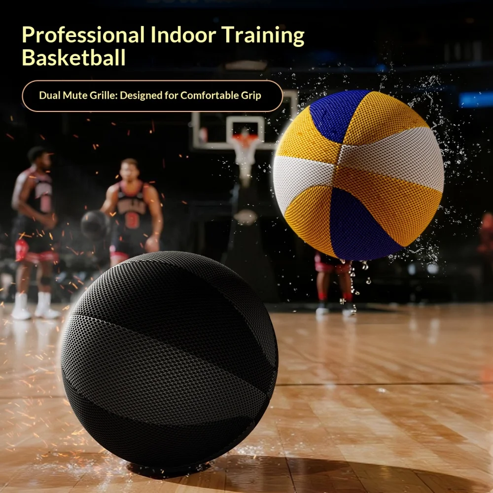 silent high bounce basketball – dual layer indoor training ball for home & apartment practice