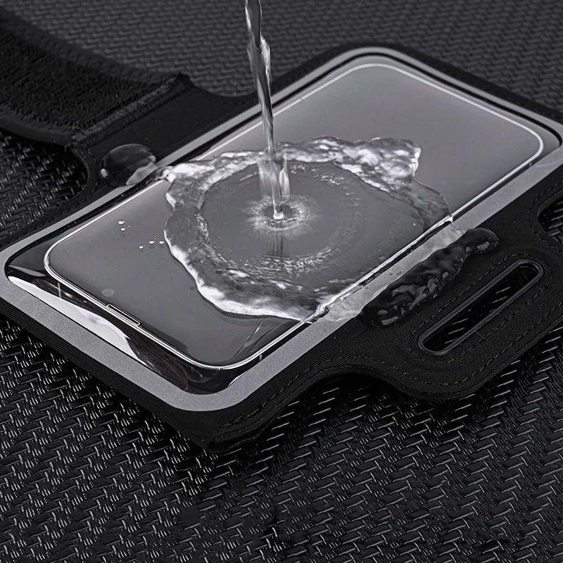 ultra thin elastic sports phone armband – running arm holder for smartphones up to 6.9"